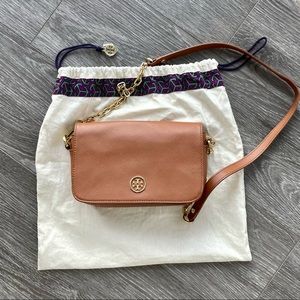 Tory Burch Robinson Leather Crossbody Handbag